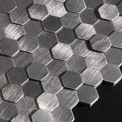 Decorative Hexagon Peel and Stick Mosaic Wall Tiles