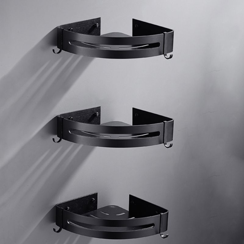 Sleek Black Bathroom Accessory Kit, 3 Piece Set