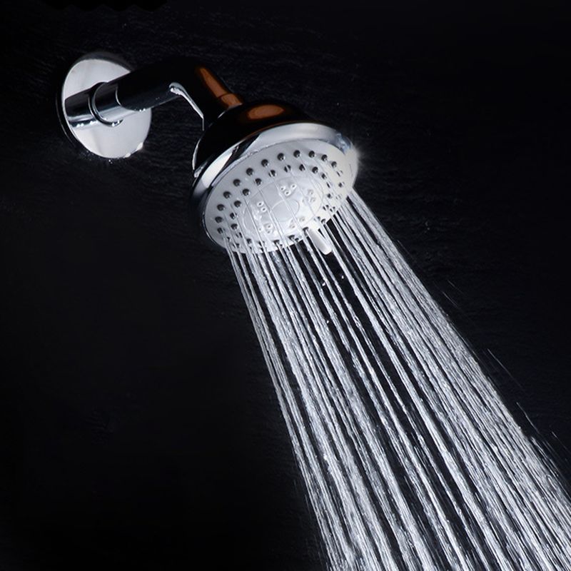 Silver Stainless Steel Wall Mount Round Shower Head