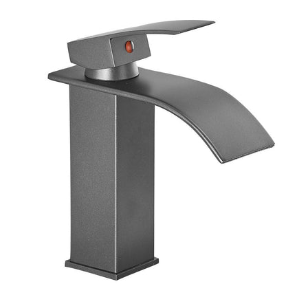 Contemporary Waterfall Bathtub Faucet Brass Lever Handle