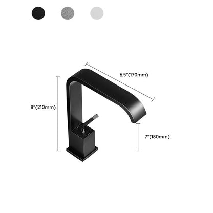 Contemporary Waterfall Faucet Stainless Steel Sink Faucet