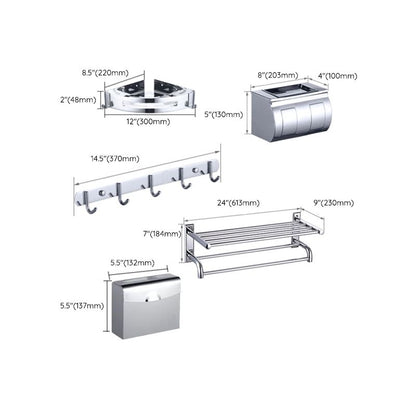 Luxurious Chrome Bathroom Accessories Set