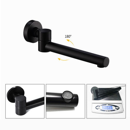 Contemporary 2-Handle Wall Mounted Basin Faucet
