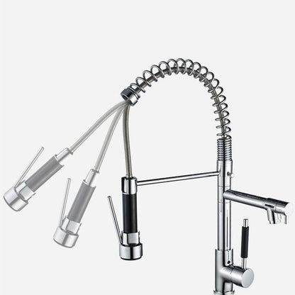 Premium 3-Function Brass Kitchen Sink Faucet Tap