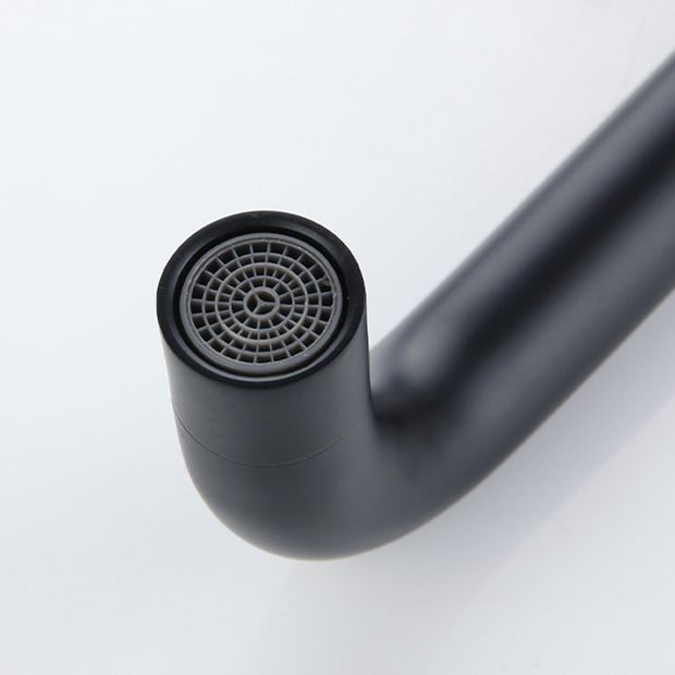 Contemporary Mount Bathroom Faucet Lever Handle