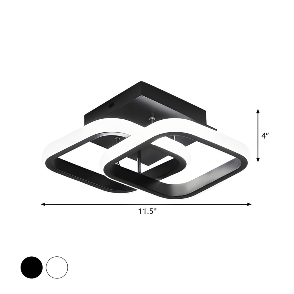 Modern LED Black Ceiling Lamp