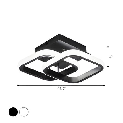 Modern LED Black Ceiling Lamp