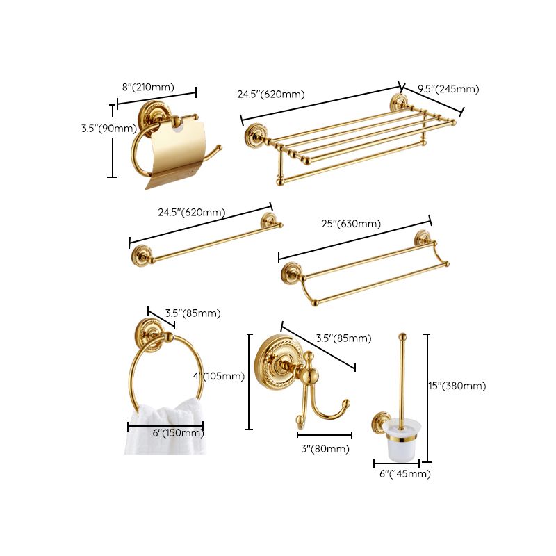 Classic Brass Bathroom Fixture Set