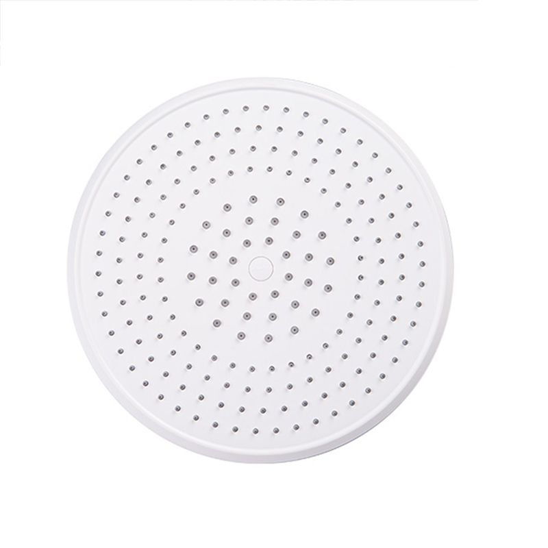 Modern White Fixed Round Shower Head Set