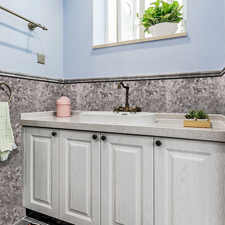 Decorative Hexagon Peel and Stick Mosaic Wall Tiles