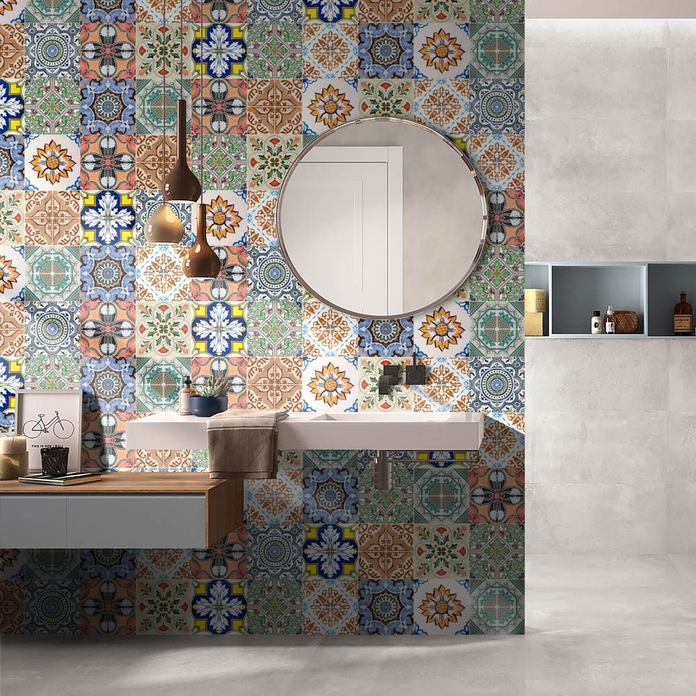 Colorful Easy Install Vinyl Floor Tiles
