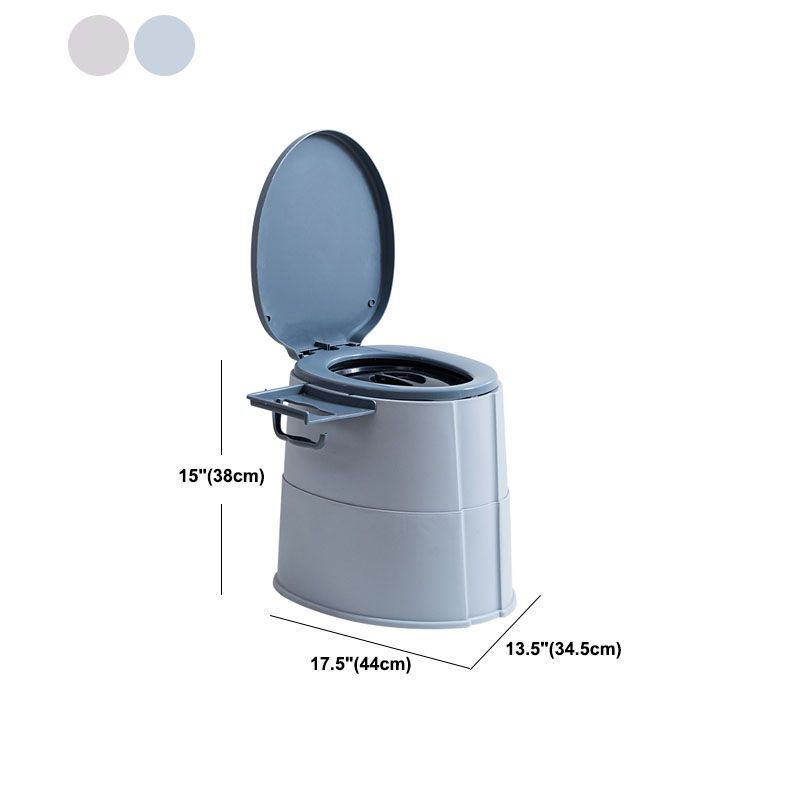 Modern Plastic Floor Mount Toilet Bowl with Seat