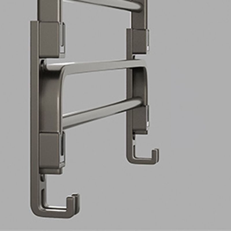 Stylish Chrome Bathroom Shelf Towel Rack Set