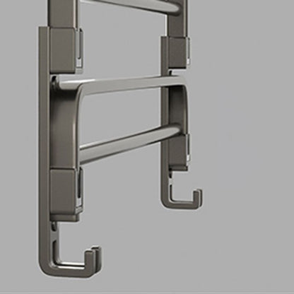 Stylish Chrome Bathroom Shelf Towel Rack Set