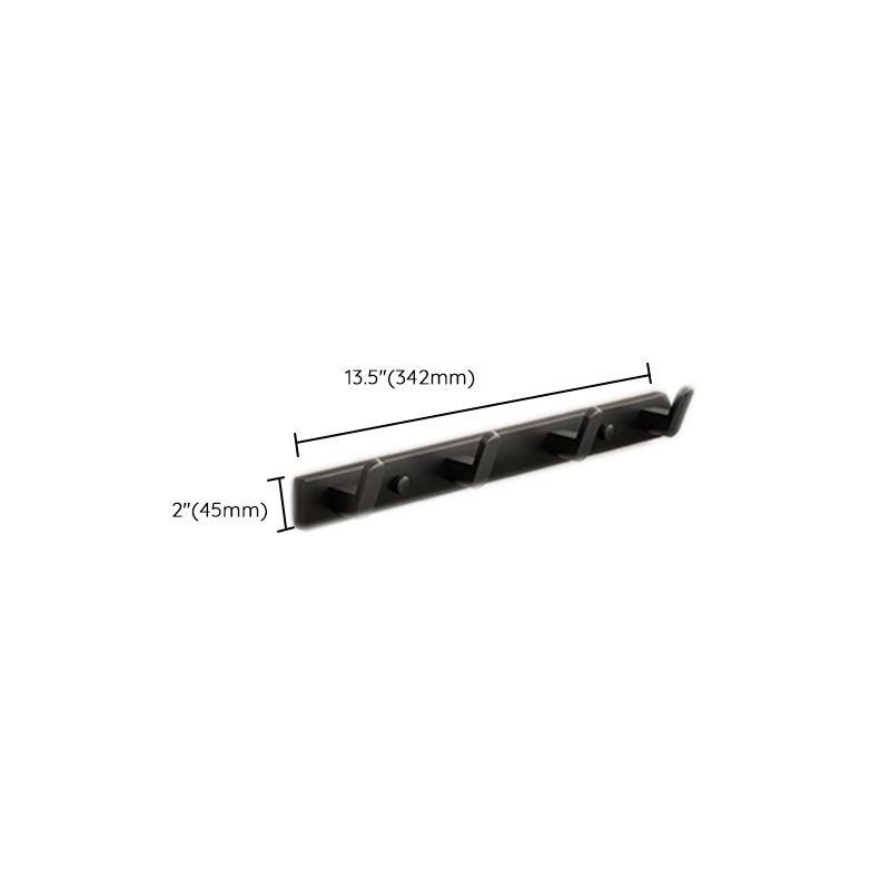 Modern Black Bathroom Storage Shelf Set