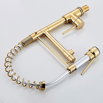 Premium 3-Function Brass Kitchen Sink Faucet Tap