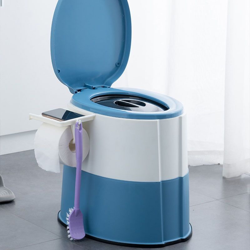 Modern Plastic Floor Mount Toilet Bowl with Seat