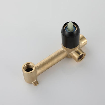 Contemporary 2-Handle Wall Mounted Basin Faucet