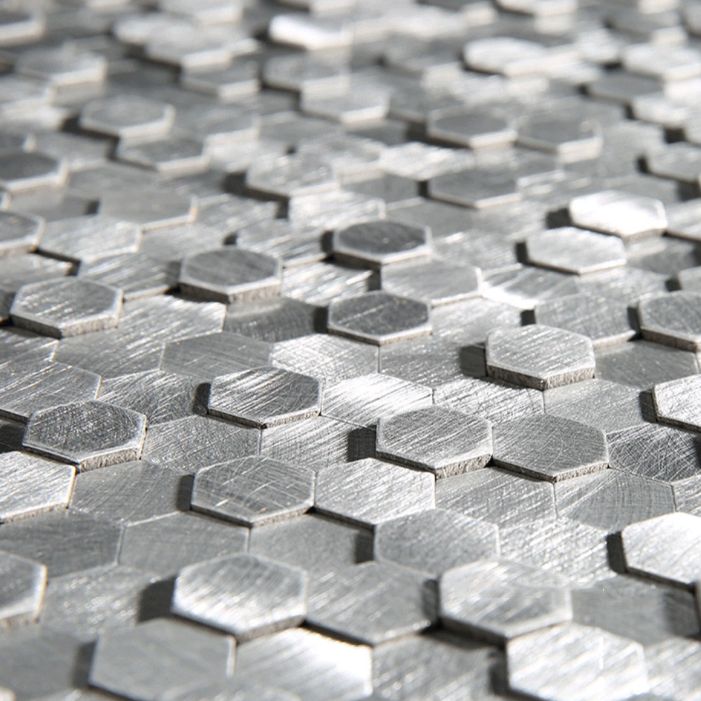 Decorative Hexagon Peel and Stick Mosaic Wall Tiles