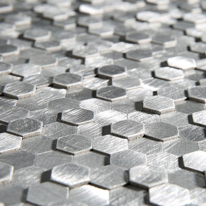 Decorative Hexagon Peel and Stick Mosaic Wall Tiles