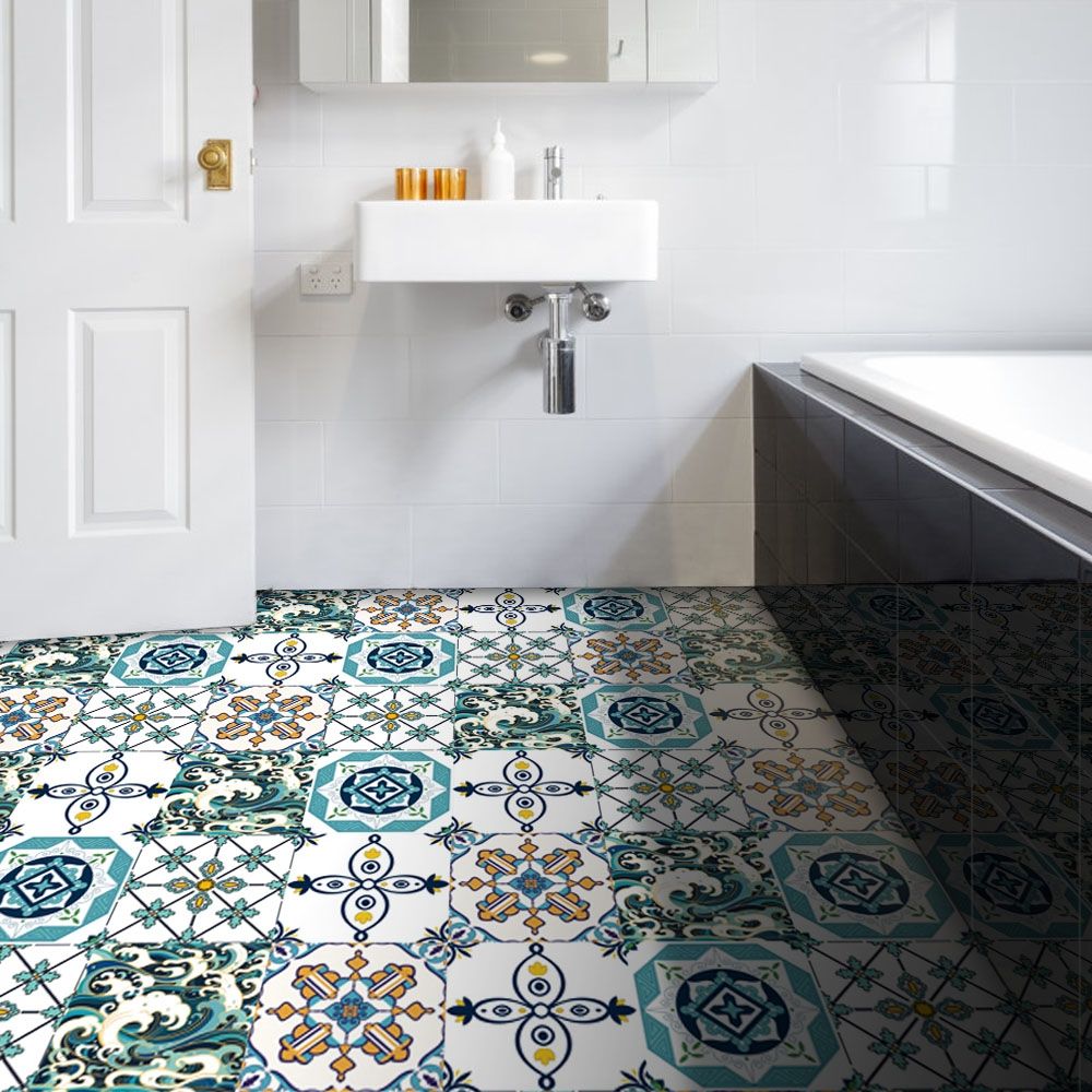 Colorful Easy Install Vinyl Floor Tiles