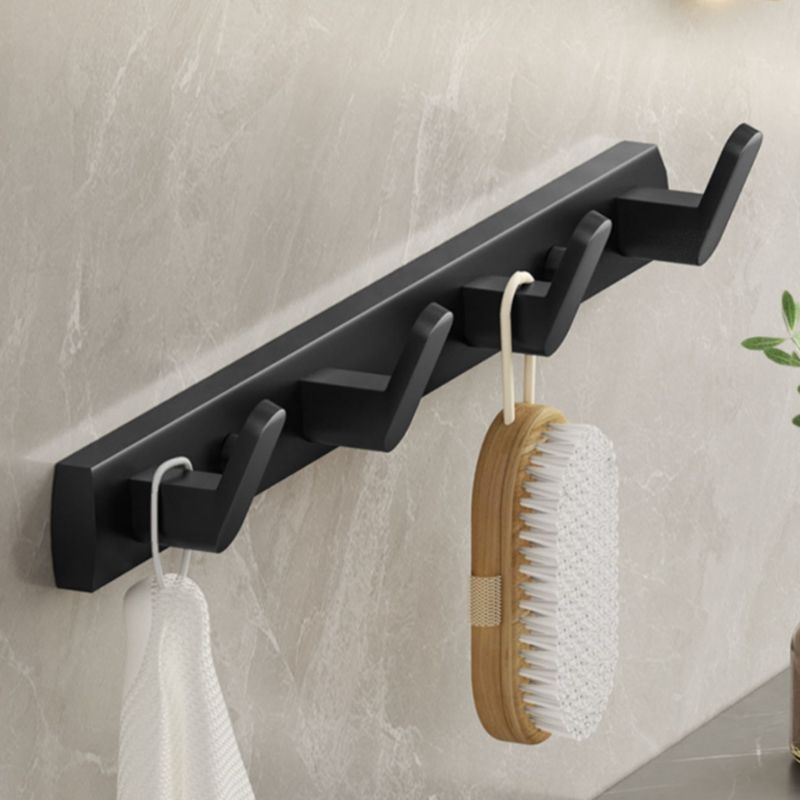 Modern Black Bathroom Storage Shelf Set
