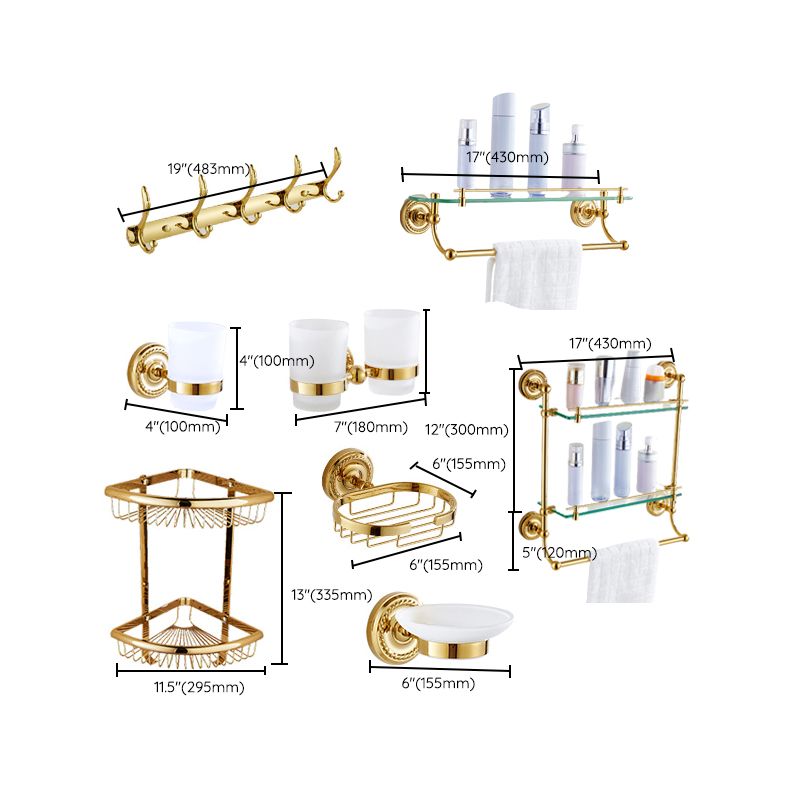 Classic Brass Bathroom Fixture Set
