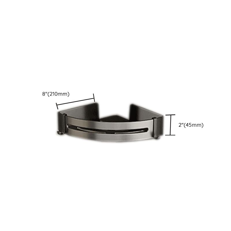 Stylish Chrome Bathroom Shelf Towel Rack Set