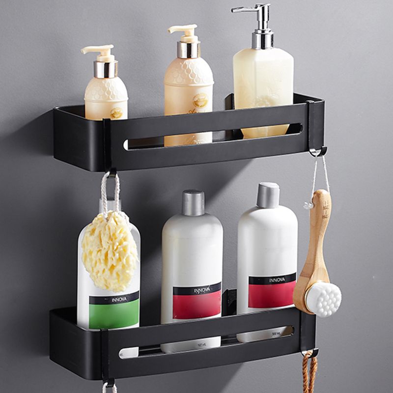 Sleek Black Bathroom Accessory Kit, 3 Piece Set