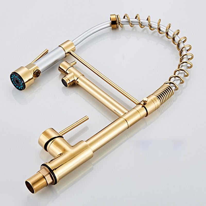 Premium 3-Function Brass Kitchen Sink Faucet Tap