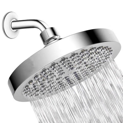 Luxury Chrome Round Shower Head Wall Mount Kit