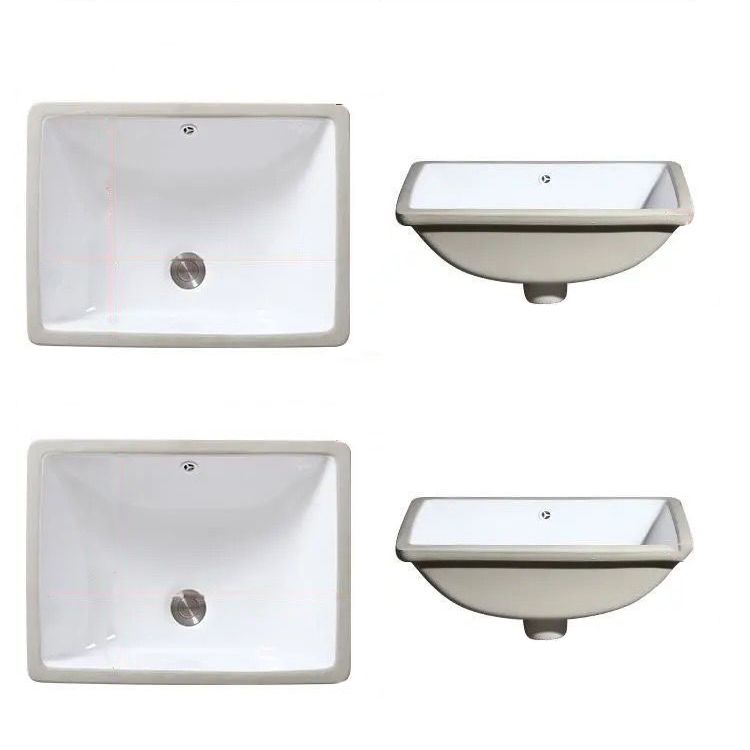 Modern Drop-In Oval Bathroom Sink with Faucet