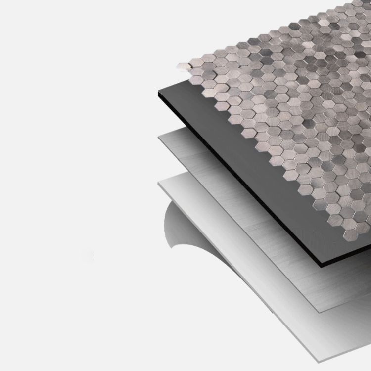 Decorative Hexagon Peel and Stick Mosaic Wall Tiles