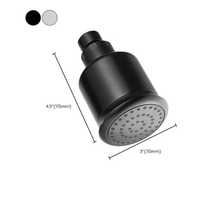 Silver Stainless Steel Wall Mount Round Shower Head