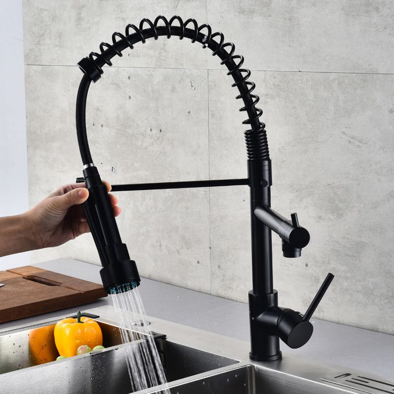Premium 3-Function Brass Kitchen Sink Faucet Tap