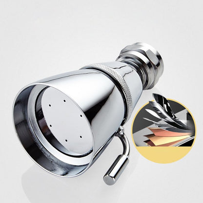 Silver Stainless Steel Wall Mount Round Shower Head
