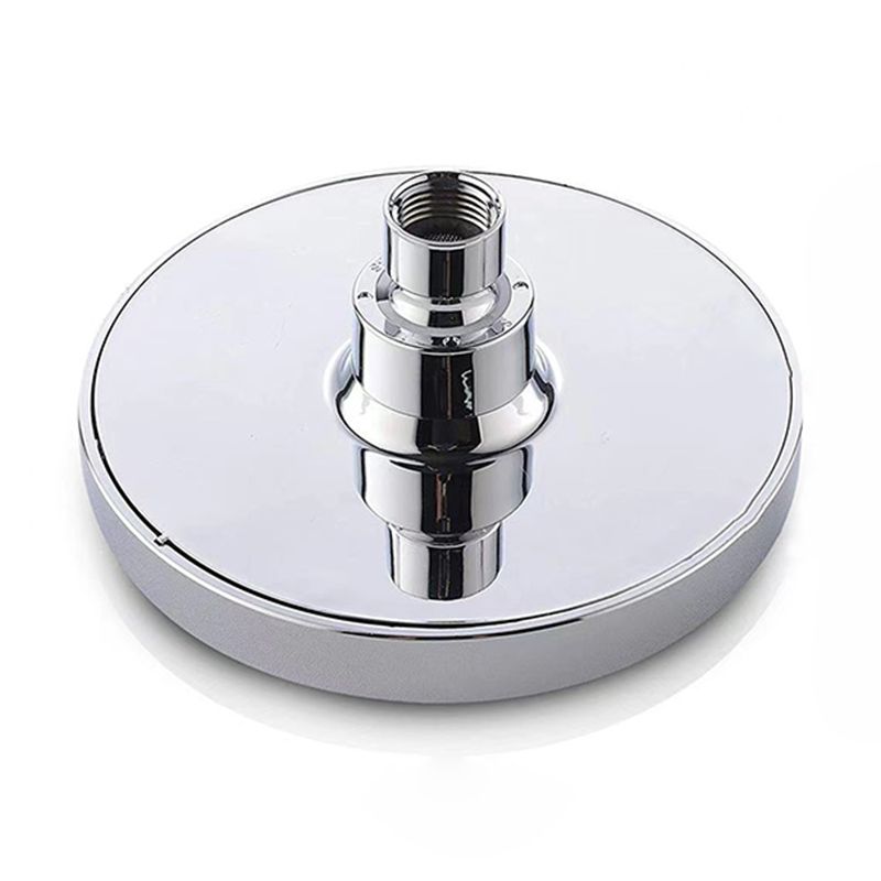 Luxury Chrome Round Shower Head Wall Mount Kit