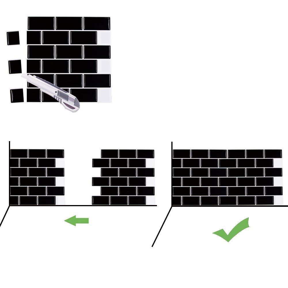 Easy Install PVC Stick On Bathroom Wall Tiles