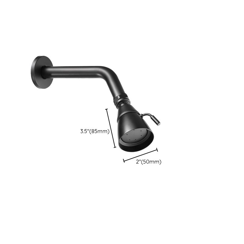 Silver Stainless Steel Wall Mount Round Shower Head
