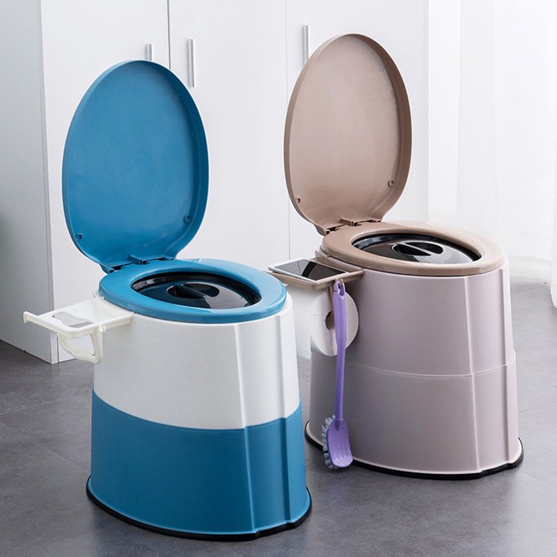 Modern Plastic Floor Mount Toilet Bowl with Seat