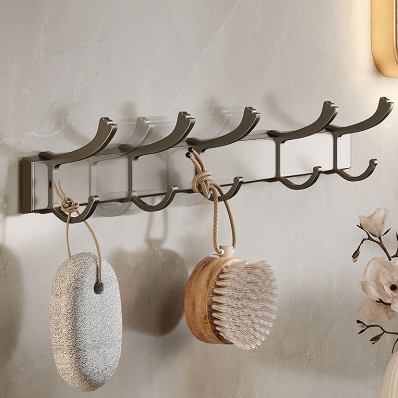 Stylish Chrome Bathroom Shelf Towel Rack Set