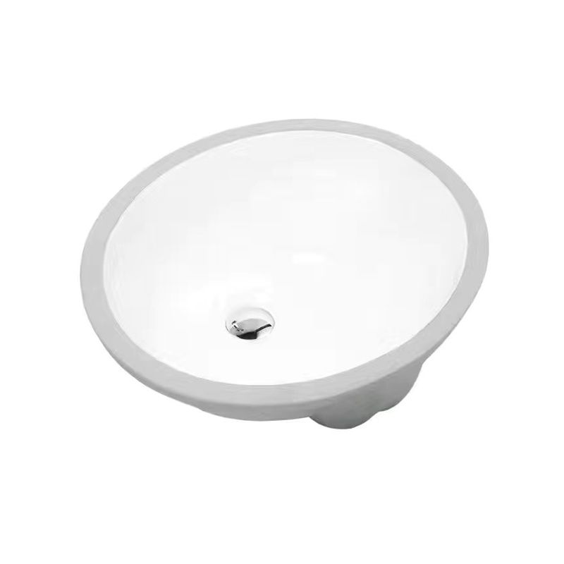 Modern Drop-In Oval Bathroom Sink with Faucet