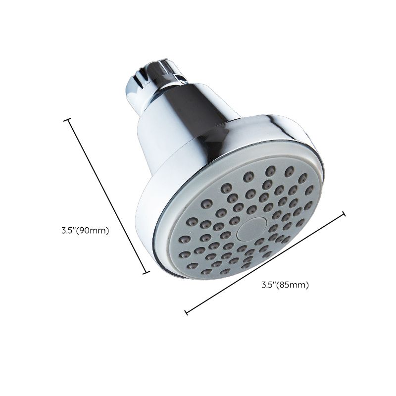 Silver Stainless Steel Wall Mount Round Shower Head