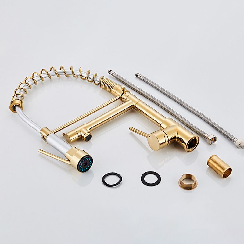 Premium 3-Function Brass Kitchen Sink Faucet Tap