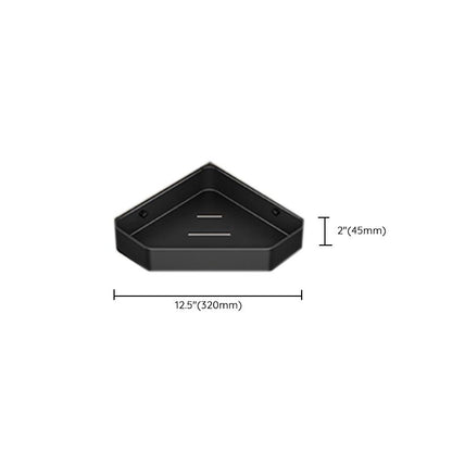 Modern Black Bathroom Storage Shelf Set