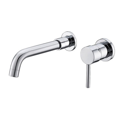 Contemporary 2-Handle Wall Mounted Basin Faucet