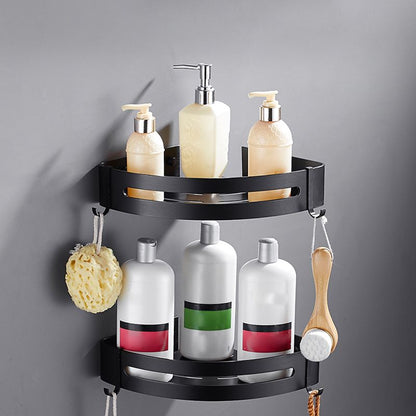 Sleek Black Bathroom Accessory Kit, 3 Piece Set