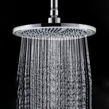 Luxury Chrome Round Shower Head Wall Mount Kit