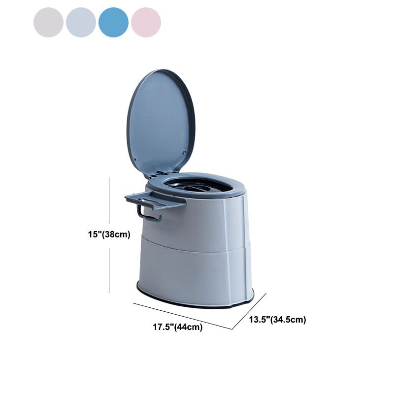 Modern Plastic Floor Mount Toilet Bowl with Seat