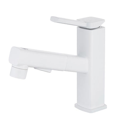 Stylish Lever Handle Kitchen Faucet with Rotating Spout